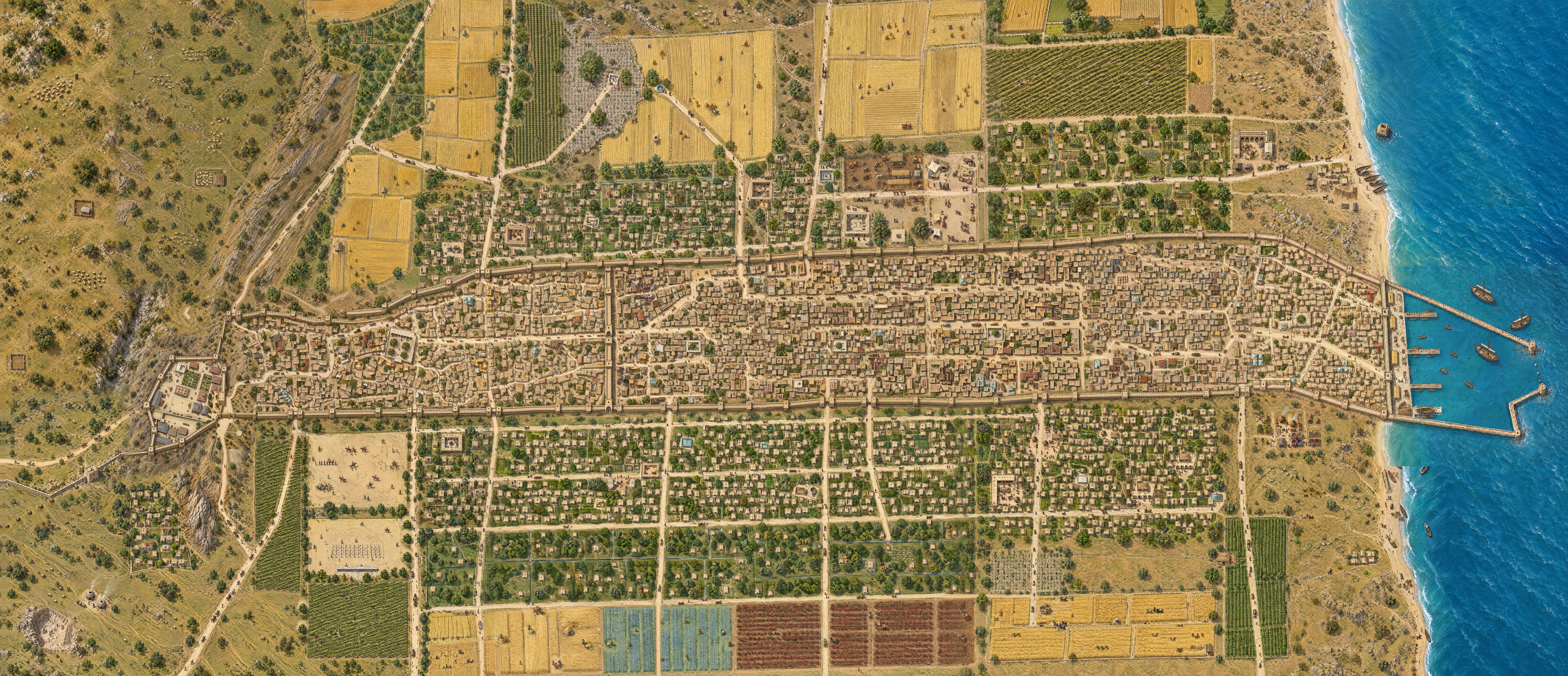 Карта города Дербента